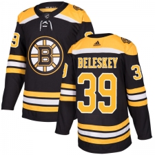 Men's Adidas Boston Bruins #39 Matt Beleskey Authentic Black Home NHL Jersey