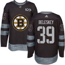 Men's Adidas Boston Bruins #39 Matt Beleskey Premier Black 1917-2017 100th Anniversary NHL Jersey