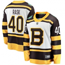 Men's Boston Bruins #40 Tuukka Rask White 2019 Winter Classic Fanatics Branded Breakaway NHL Jersey