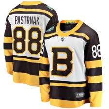 Youth Boston Bruins #88 David Pastrnak White 2019 Winter Classic Fanatics Branded Breakaway NHL Jersey
