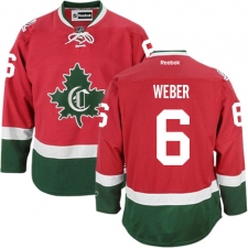 Men's Reebok Montreal Canadiens #6 Shea Weber Authentic Red New CD NHL Jersey