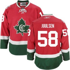Women's Reebok Montreal Canadiens #58 Noah Juulsen Authentic Red New CD NHL Jersey