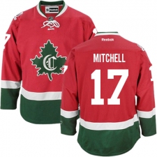 Men's Reebok Montreal Canadiens #17 Torrey Mitchell Authentic Red New CD NHL Jersey