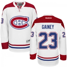 Men's Reebok Montreal Canadiens #23 Bob Gainey Authentic White Away NHL Jersey
