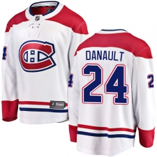 Youth Montreal Canadiens #24 Phillip Danault Authentic White Away Fanatics Branded Breakaway NHL Jersey