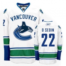 Women's Reebok Vancouver Canucks #22 Daniel Sedin Authentic White Away NHL Jersey