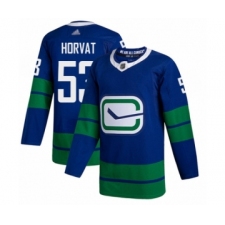 Men's Vancouver Canucks #53 Bo Horvat Authentic Royal Blue Alternate Hockey Jersey