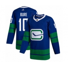 Men's Vancouver Canucks #10 Pavel Bure Authentic Royal Blue Alternate Hockey Jersey