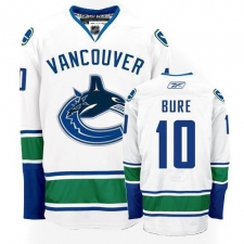 Women's Reebok Vancouver Canucks #10 Pavel Bure Authentic White Away NHL Jersey