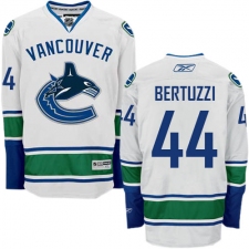 Youth Reebok Vancouver Canucks #44 Todd Bertuzzi Authentic White Away NHL Jersey