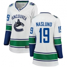Women's Vancouver Canucks #19 Markus Naslund Fanatics Branded White Away Breakaway NHL Jersey