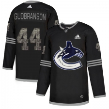 Men's Adidas Vancouver Canucks #44 Erik Gudbranson Black Authentic Classic Stitched NHL Jersey