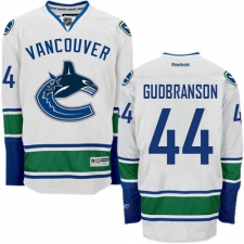 Youth Reebok Vancouver Canucks #44 Erik Gudbranson Authentic White Away NHL Jersey