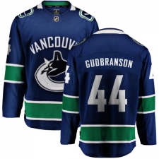Youth Vancouver Canucks #44 Erik Gudbranson Fanatics Branded Blue Home Breakaway NHL Jersey