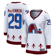 Women's Colorado Avalanche #29 Nathan MacKinnon Fanatics Branded White 2020-21 Special Edition Breakaway Player Jersey