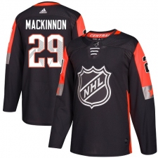 Youth Adidas Colorado Avalanche #29 Nathan MacKinnon Authentic Black 2018 All-Star Central Division NHL Jersey