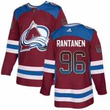 Men's Adidas Colorado Avalanche #96 Mikko Rantanen Authentic Burgundy Drift Fashion NHL Jersey