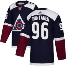 Youth Adidas Colorado Avalanche #96 Mikko Rantanen Authentic Navy Blue Alternate NHL Jersey