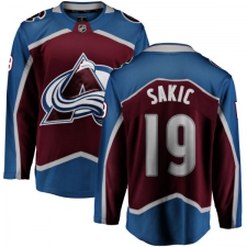 Youth Colorado Avalanche #19 Joe Sakic Fanatics Branded Maroon Home Breakaway NHL Jersey
