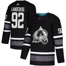 Men's Adidas Colorado Avalanche #92 Gabriel Landeskog Black 2019 All-Star Game Parley Authentic Stitched NHL Jersey