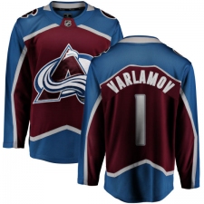 Men's Colorado Avalanche #1 Semyon Varlamov Fanatics Branded Maroon Home Breakaway NHL Jersey