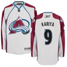 Youth Reebok Colorado Avalanche #9 Paul Kariya Authentic White Away NHL Jersey
