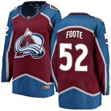 Women's Colorado Avalanche #52 Adam Foote Fanatics Branded Maroon Home Breakaway NHL Jersey