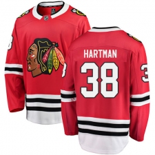 Youth Chicago Blackhawks #38 Ryan Hartman Fanatics Branded Red Home Breakaway NHL Jersey