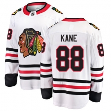 Men's Chicago Blackhawks #88 Patrick Kane Fanatics Branded White Away Breakaway NHL Jersey