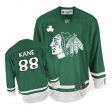 Youth Reebok Chicago Blackhawks #88 Patrick Kane Authentic Green St Patty's Day NHL Jersey