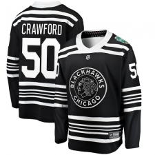 Men's Chicago Blackhawks #50 Corey Crawford Black 2019 Winter Classic Fanatics Branded Breakaway NHL Jersey
