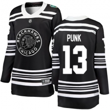 Women's Chicago Blackhawks #13 CM Punk Black 2019 Winter Classic Fanatics Branded Breakaway NHL Jersey