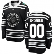Men's Chicago Blackhawks #00 Clark Griswold Black 2019 Winter Classic Fanatics Branded Breakaway NHL Jersey