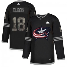 Men's Adidas Columbus Blue Jackets #18 Pierre-Luc Dubois Black Authentic Classic Stitched NHL Jersey