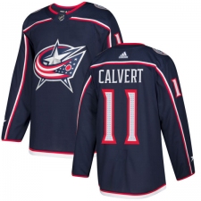 Youth Adidas Columbus Blue Jackets #11 Matt Calvert Authentic Navy Blue Home NHL Jersey
