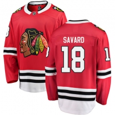 Youth Chicago Blackhawks #18 Denis Savard Fanatics Branded Red Home Breakaway NHL Jersey