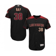 Men's Arizona Diamondbacks #38 Robbie Ray Black Alternate Authentic Collection Flex Base Baseball Jersey