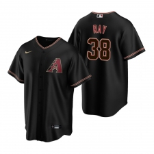 Men's Nike Arizona Diamondbacks #38 Robbie Ray Black Alternate Stitched Baseball Jersey