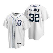 Men's Nike Detroit Tigers #32 Michael Fulmer White Home Stitched Baseball Jersey