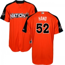 Youth Majestic San Diego Padres #52 Brad Hand Replica Orange National League 2017 MLB All-Star Cool Base MLB Jersey
