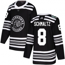 Men's Adidas Chicago Blackhawks #8 Nick Schmaltz Authentic Black 2019 Winter Classic NHL Jersey