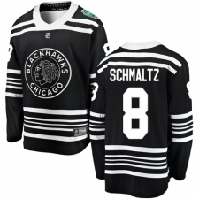 Men's Chicago Blackhawks #8 Nick Schmaltz Black 2019 Winter Classic Fanatics Branded Breakaway NHL Jersey