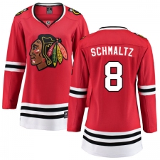 Women's Chicago Blackhawks #8 Nick Schmaltz Fanatics Branded Red Home Breakaway NHL Jersey