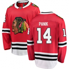 Men's Chicago Blackhawks #14 Richard Panik Fanatics Branded Red Home Breakaway NHL Jersey