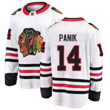 Youth Chicago Blackhawks #14 Richard Panik Fanatics Branded White Away Breakaway NHL Jersey