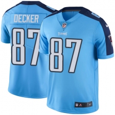 Men's Nike Tennessee Titans #87 Eric Decker Light Blue Team Color Vapor Untouchable Limited Player NFL Jersey