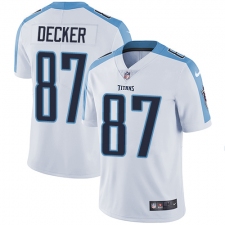 Youth Nike Tennessee Titans #87 Eric Decker Elite White NFL Jersey