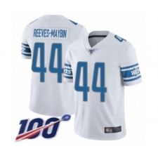 Men's Detroit Lions #44 Jalen Reeves-Maybin White Vapor Untouchable Limited Player 100th Season Football Jersey
