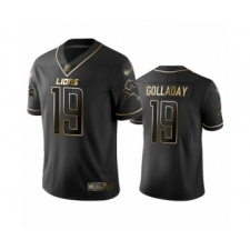 Men's Detroit Lions #19 Kenny Golladay Limited Black Golden Edition Football Jersey