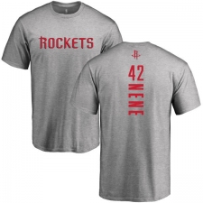 NBA Nike Houston Rockets #42 Nene Ash Backer T-Shirt